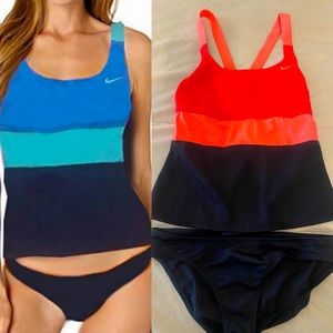 NIKE swim NESSB393-631 tankini size Large